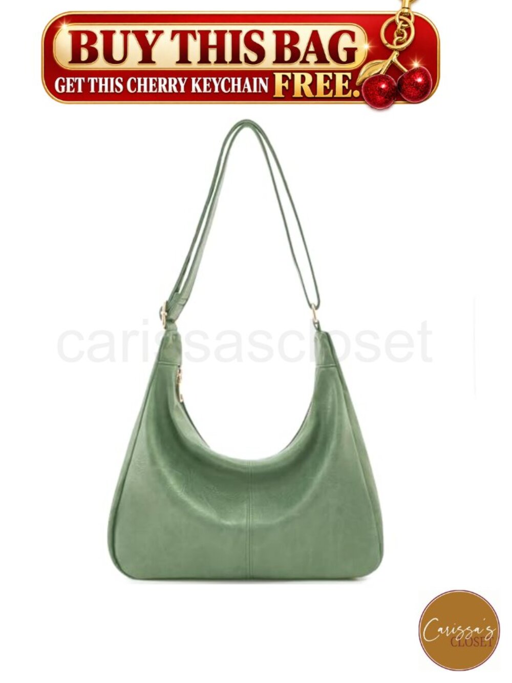 ✨ Vegan Leather Hobo Shoulder Bag Crossbody Purse Foldable Large Capacity